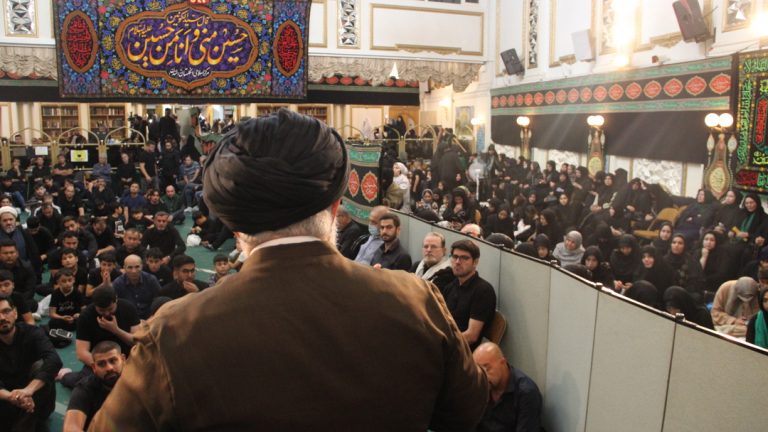 محرم 2022- گزارش تصویری از مراسم عزاداری شب های ششم محرم تا تاسوعای حسینی در مرکز اسلامی انگلیس