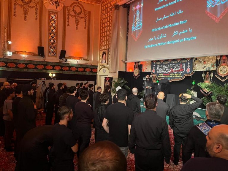 گزارش تصویری از عزاداری انگلیسی زبانان در مرکز اسلامی انگلیس – 2024
