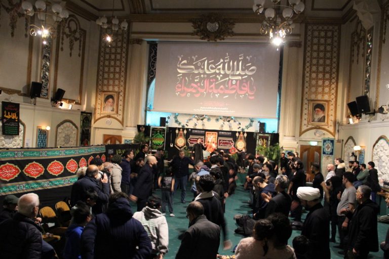 گزارش تصویری از مراسم سوگواری فاطمیه اول در مرکز اسلامی انگلیس – 2024