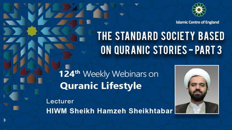 Holding the 124th Session of Weekly Webinar on Quranic Lifestyle- By Sheikh Hamzeh Sheikhtabar – Thursday 13/10/2022